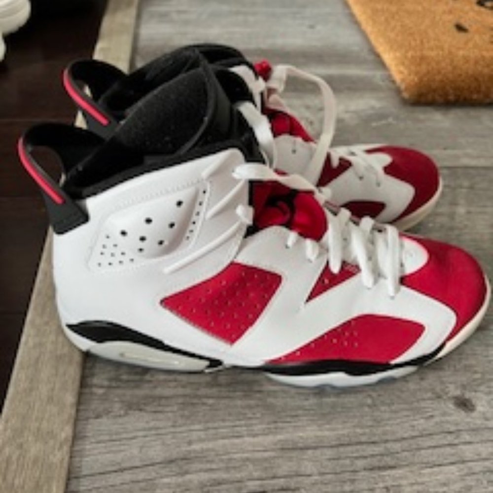 Jordan size 10 Red & White